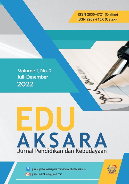 Vol 1 No 2 (2022): Edu Aksara: Jurnal Pendidikan dan Kebudayaan ...