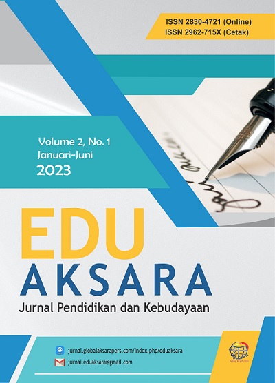 Vol 2 No 1 (2023): Edu Aksara: Jurnal Pendidikan dan Kebudayaan ...